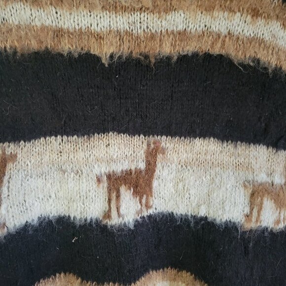 Vinatge Roberta 100 Percent Alpaca Wool Poncho Rare Onesize - Picture 3 of 8